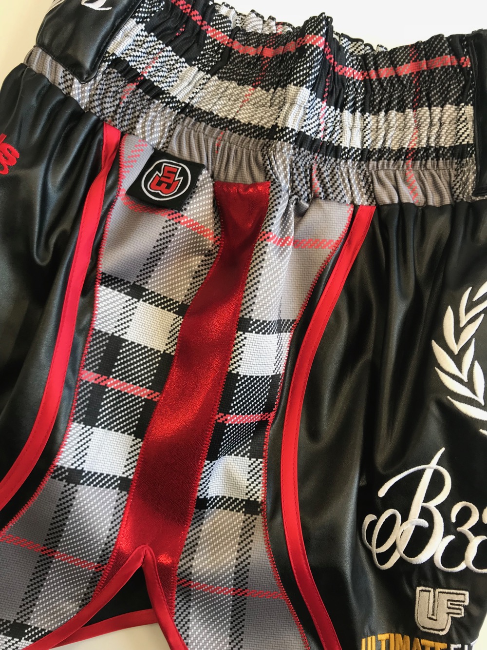 tartan boxing shorts
