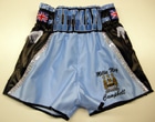 boxing shorts suzi wong boxxerworld sugar rays ampro boxfit geezers palace nike adidas reebok tony bellew amir khan ricky hatton trunks uk british made printing embrodiery satin velvet wet look sparkle memrobilia hoodys t-shirts tracksuits amateur kit club kits vests sweatsuit hats t-shirts gallaghers gym robes gowns corner jacket boxing boots serious fitness grant vyomax cnp billy joe saunder carl froch ricky burns David price white chris eubank jnr jr blue red white black stripes Gallear Purple Ricky Hatton Come back blue moon Hitman