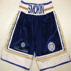 west leeds amateur boxing kit shorts and headband custom made by suzi wong creations lancshire blue and white velvet tony bellew style booxerworld boxfi sugar rays