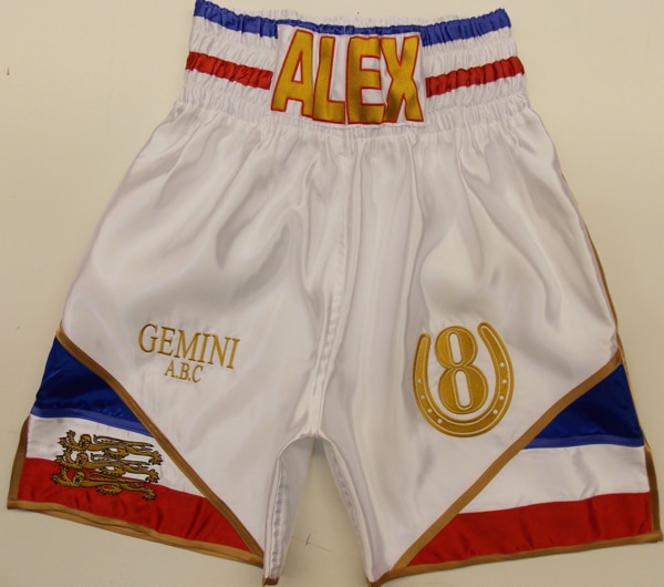 french boxing shorts trunks suzi wong white design your own made custom
