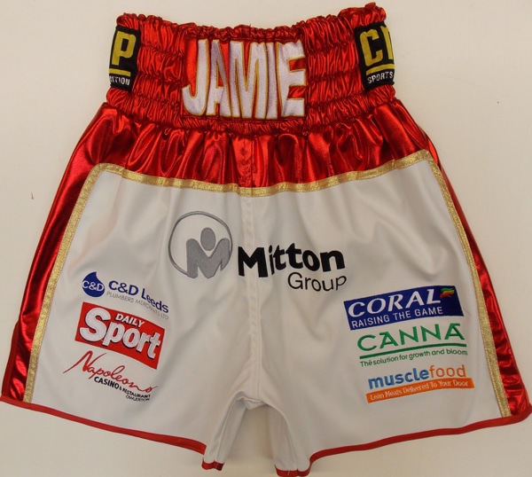 Jamie McDonnell vs Tomoki Kameda Boxing Ringwear shorts front