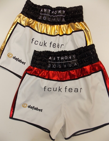 anthony joshua boxing shorts variations