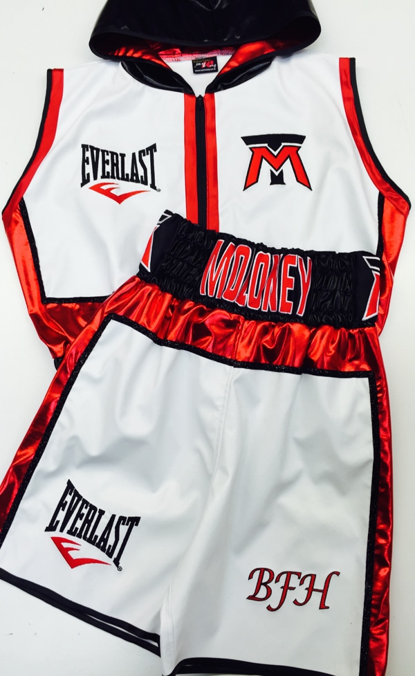 Jason Moloney Boxing Trunks front and jacket front