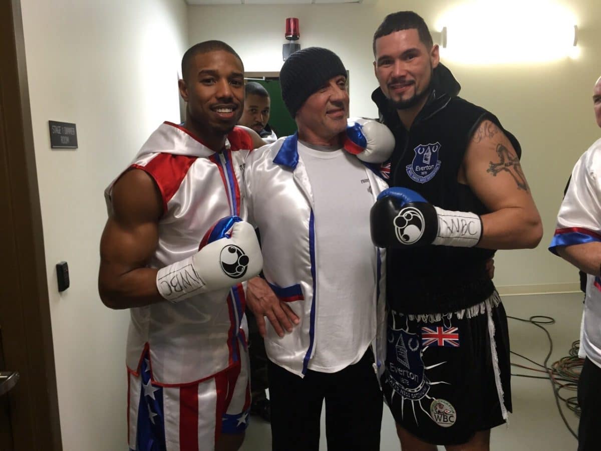 Creed, Michael B Jordan, Sylvester Stallone and Tony Bellew