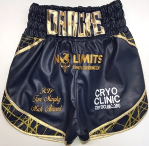 Luke Willis Custom Designed Leather Boxing Shorts