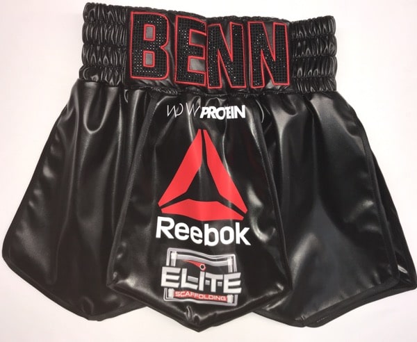 Conor Benn Austrian Crystals Black Boxing Shorts