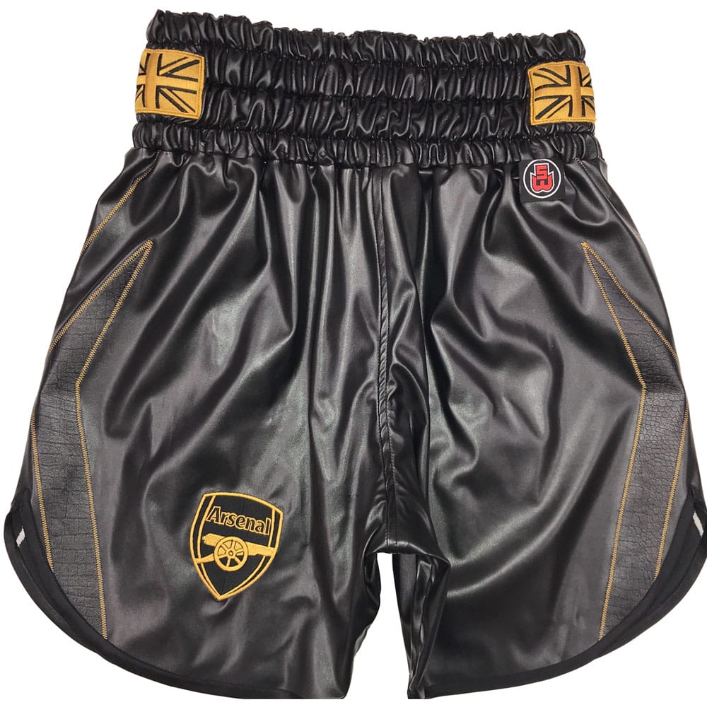 black and gold boxing shorts james Degale