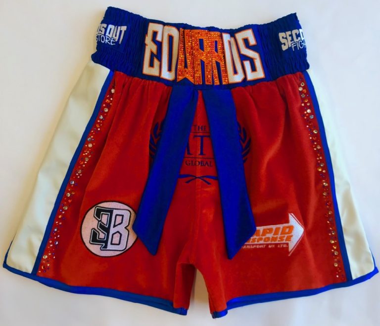 Sunny Edwards Professional Boxer Comic Book Orange Shorts