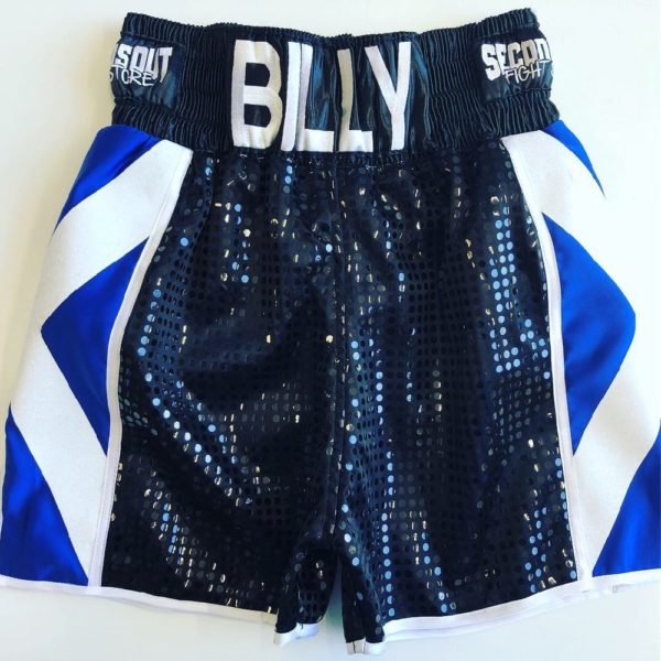 black sparkle Scotland Suzi Wong boxing shorts
