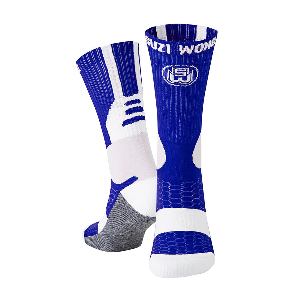 sw blue and white boxing socks 2019