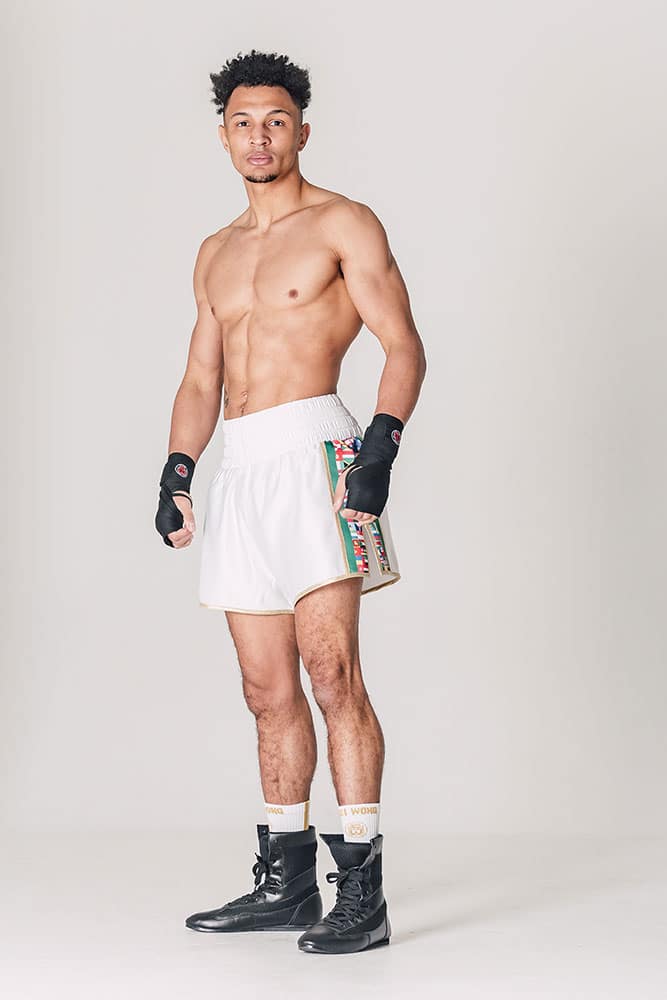 WBC shorts white boxing trunks