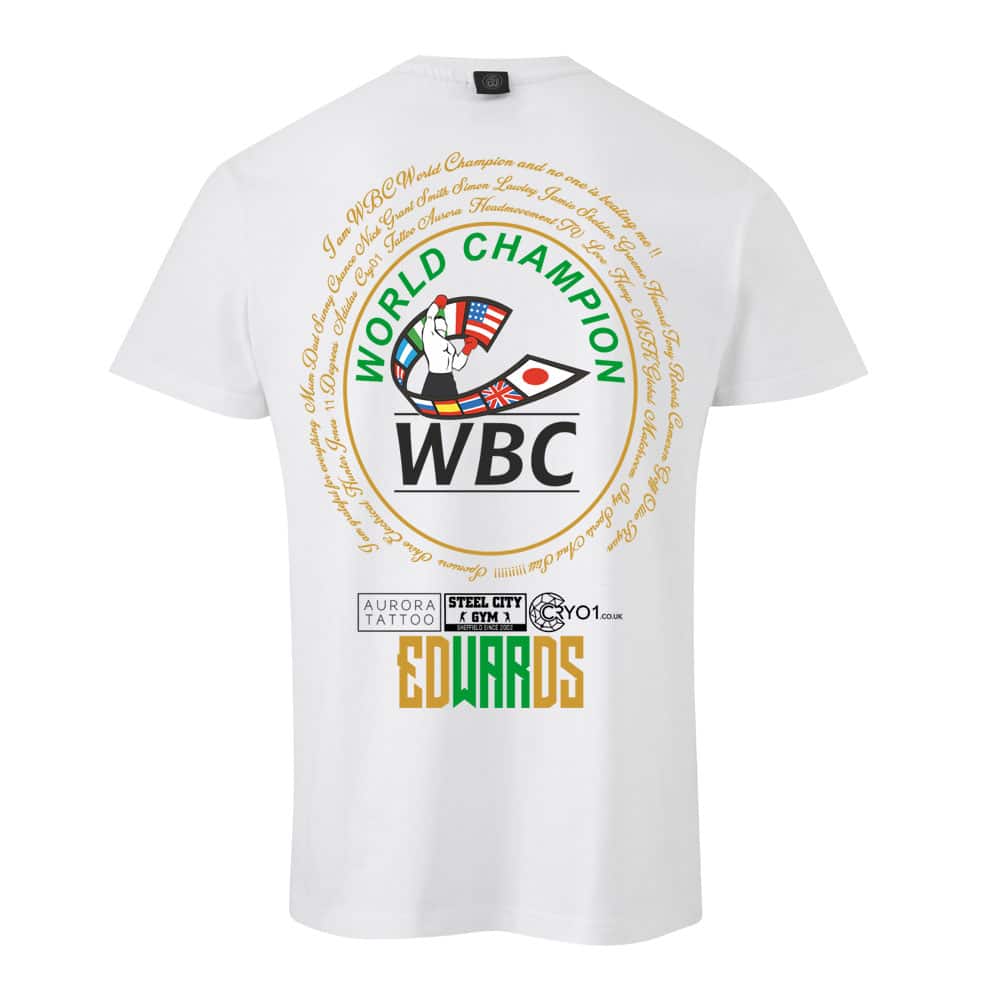 wbc world champion charlie edwards fight night t-shirt