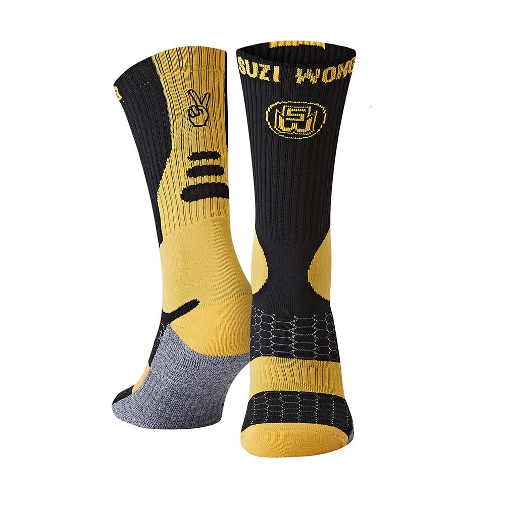 Black & Gold Customisable Boxing Socks