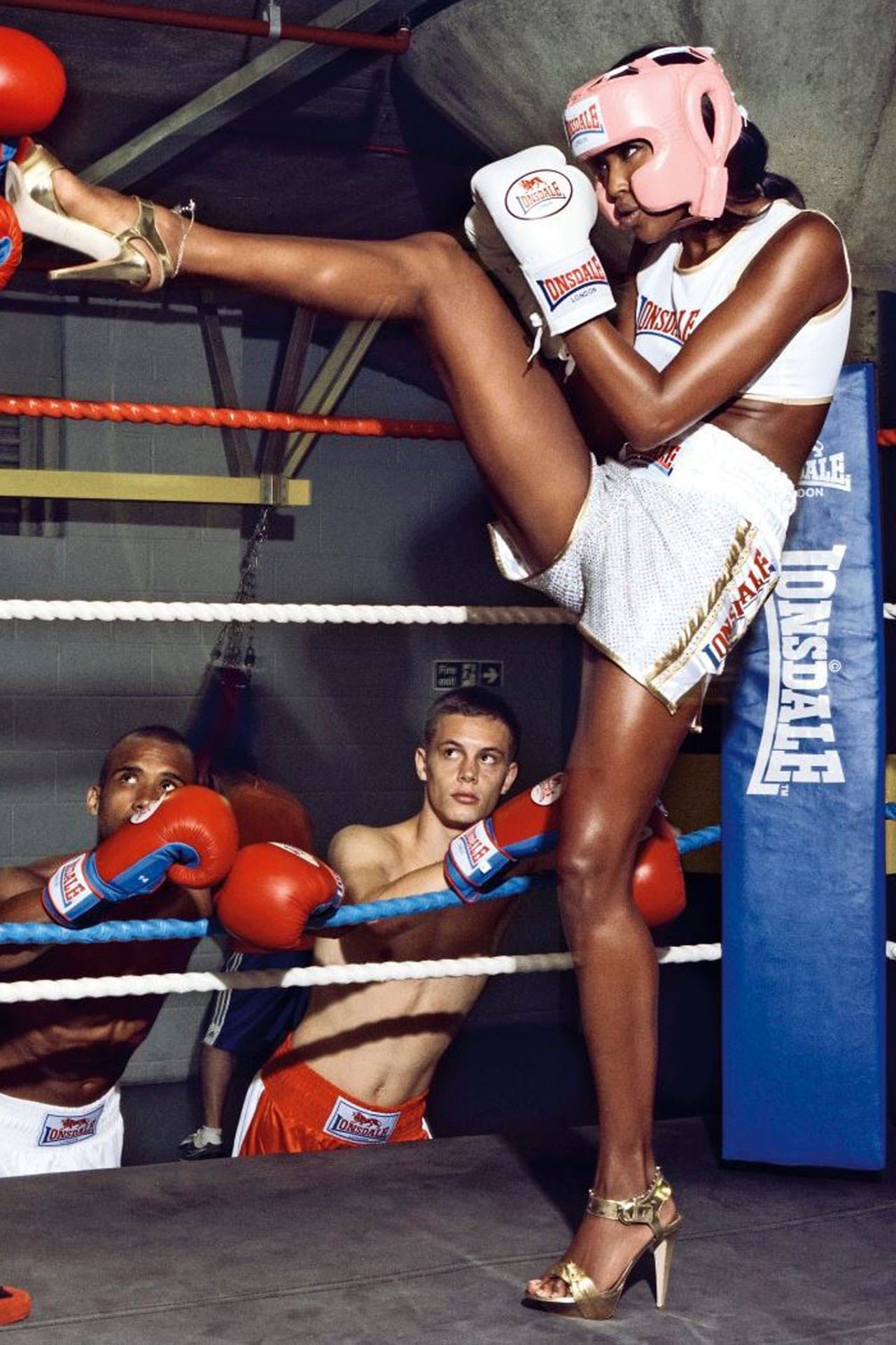 Naomi Campbell boxing Vogue