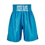 Electric Blue Satin Boxing Shorts