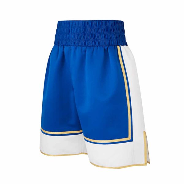 Bellew Blue White and Gold Customisable Boxing shorts