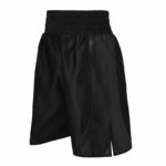 Chisora Black Satin SnakeSkin Boxing Shorts Side