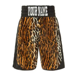 Leopard Print Customisable Boxing Shorts