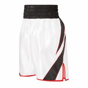 Sheedy White Black and Red Boxing Shorts