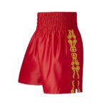 Red Satin GGG Customisable Boxing shorts