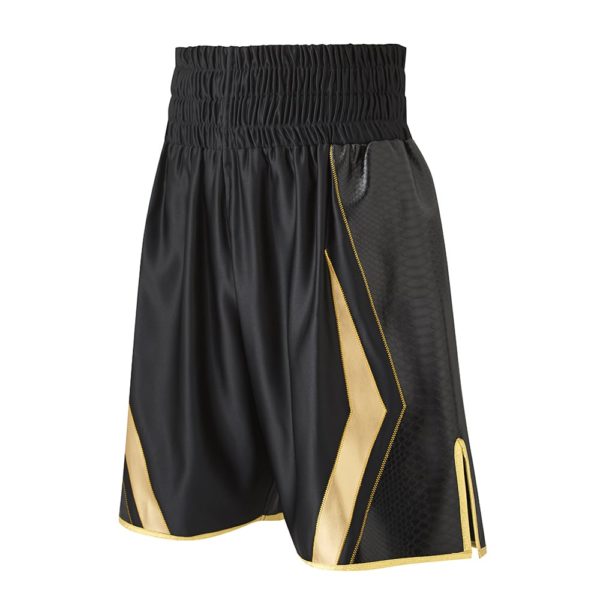 Degale Black and Gold Customisable Boxing Shorts