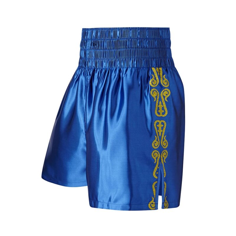 Royal Blue Satin GGG Customisable Boxing shorts