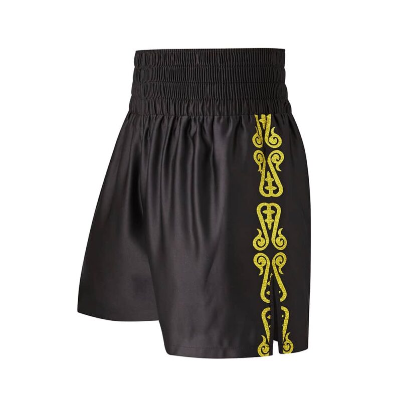 Black Satin GGG Customisable Boxing shorts