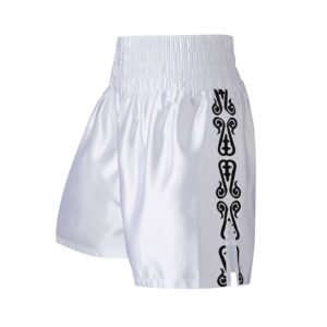 GGG White Satin Customisable Boxing Shorts