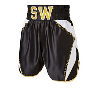 Diamond Black and White Customisable Boxing shorts