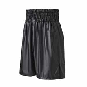Suzy Wong Black Leatherette Boxing Shorts