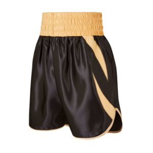 Black and Gold Sheedy Curved Boxing shorts