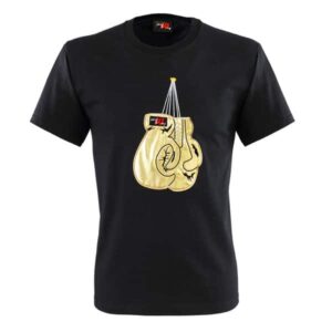 Gold Appliqué Boxing Gloves T-Shirt
