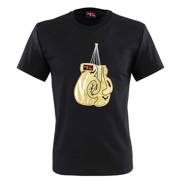 Gold Appliqué Boxing Gloves T-Shirt