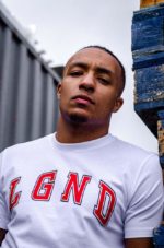 LGND White and Red Retro College T-shirt