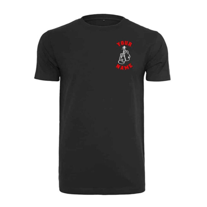 Boxing Gloves with Your Name Print T-Shirt