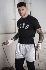 LGND Black Rise T-Shirt Boxer Skipping and Ali Boxing Shorts