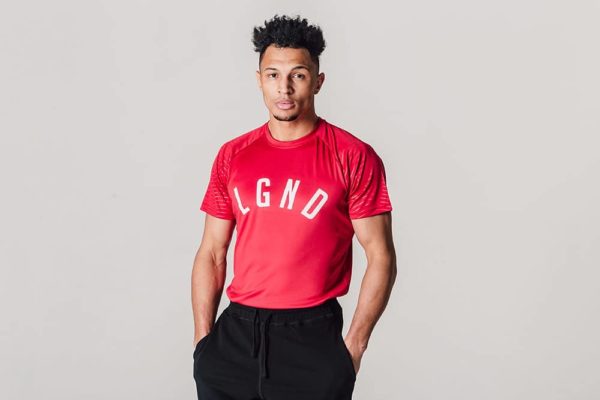 LGND Rise Red Technical Training T-Shirt
