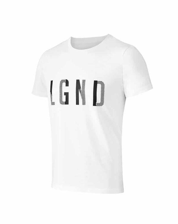 LGND Mesh Print White T-Shirt
