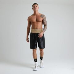 Hagler Black and Gold Boxing Shorts