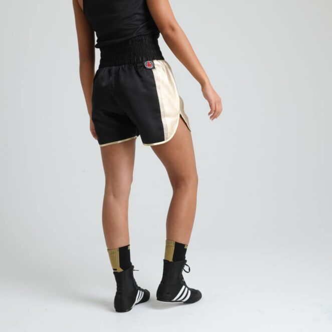 LEATHER Womens Curved Boxing Short