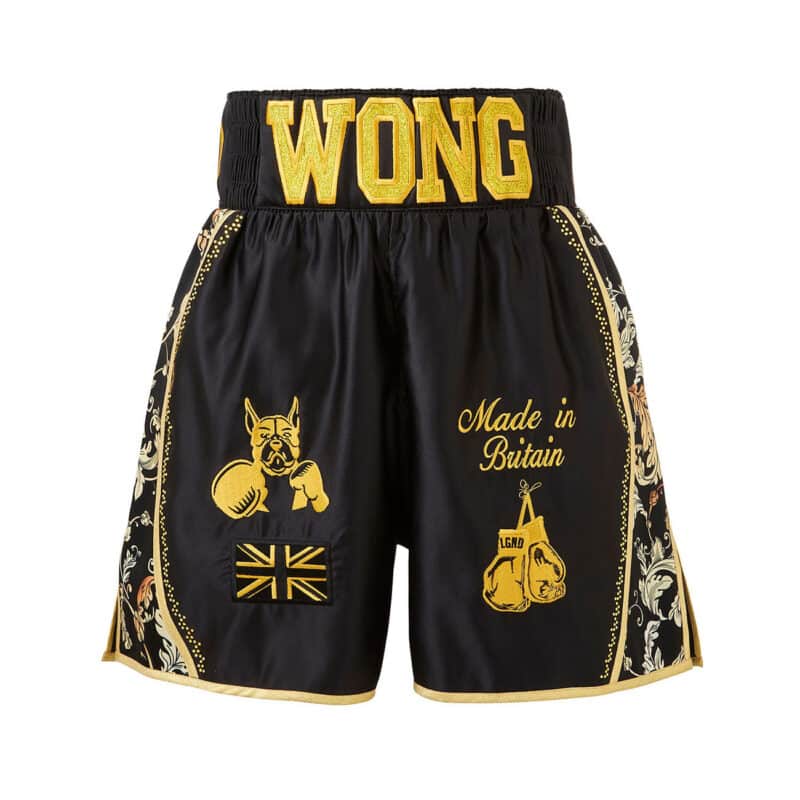 Baroque Black and Gold Luxury Boxing Shorts