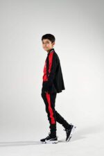 Black and Red LGND Kids Tracksuit