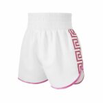 Women's Cut Versace Style White & Pink Boxing Shorts