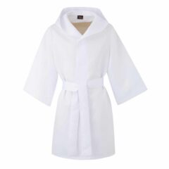 Customisable Classic White Satin Boxing Robe