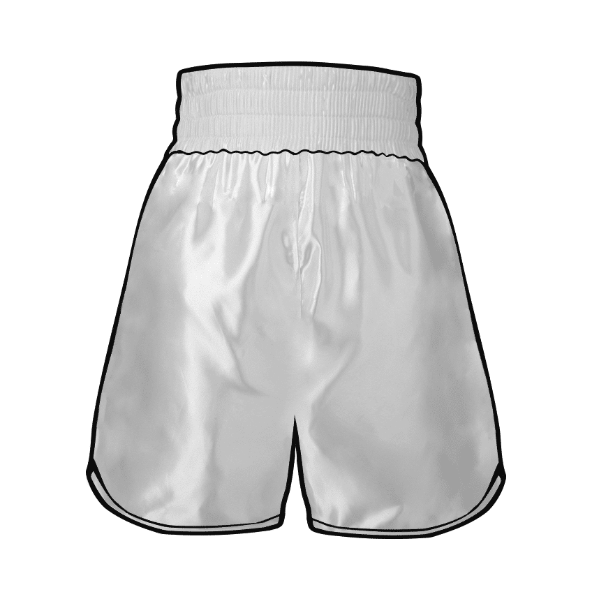 Curved Custom Boxing Shorts Design | Suzi Wong Creations Ltd