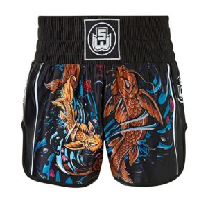 Suzi Wong Blue Koi Thai Boxing Shorts