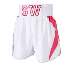 Women's Diamond White & Pink Boxing Shorts