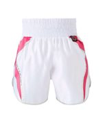 Diamond White and Pink Boxing Shorts Rear