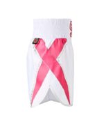 Diamond White and Pink Boxing Shorts Side