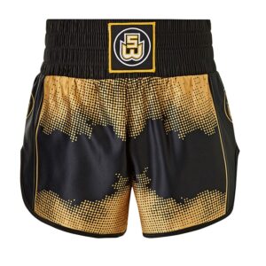 Ombre Black and Gold Thai Boxing shorts